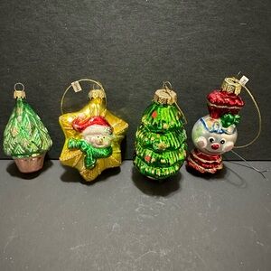 Hand blown glass ornaments